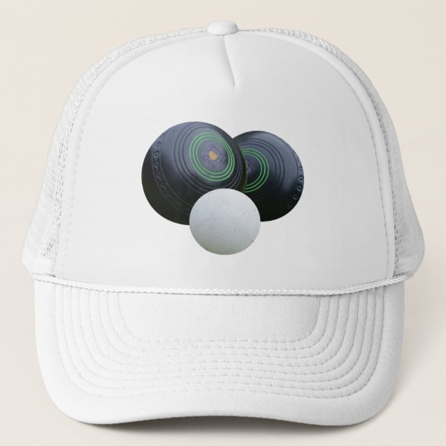 Gorra De Camionero Dos Bolas De Césped Negro Y Jack, (Anverso)