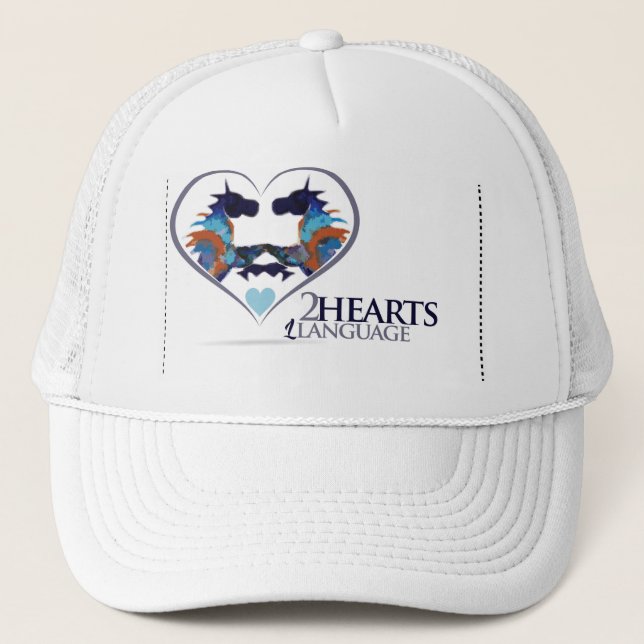 Gorra De Camionero Dos corazones una lengua (Anverso)