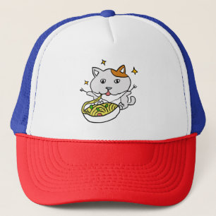 Gorra De Camionero Dos gatos rallados comiendo espagueti Vincent Van
