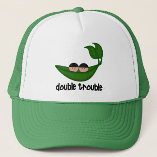 Gorra De Camionero Dos niños gemelos doble problema Peapod
