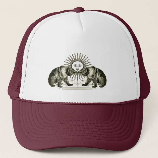 Gorra De Camionero Dos osos en un día soleado (Anverso)