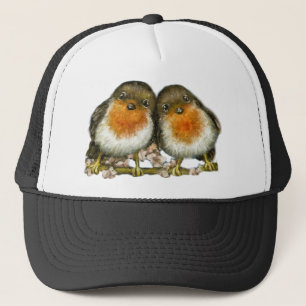 Gorra De Camionero dos petirrojos