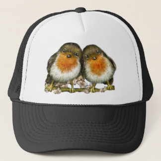 Gorra De Camionero dos petirrojos
