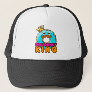 Gorra De Camionero Doughnut King Donut Lover Hombres Boys