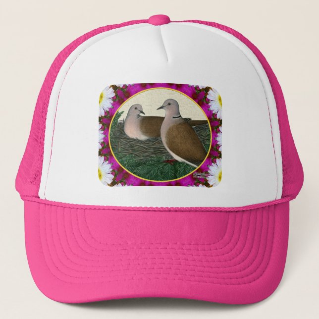 Gorra De Camionero Dove Nest and Flowers (Anverso)