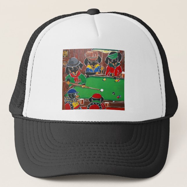 Gorra De Camionero Doxie Billiards (Anverso)