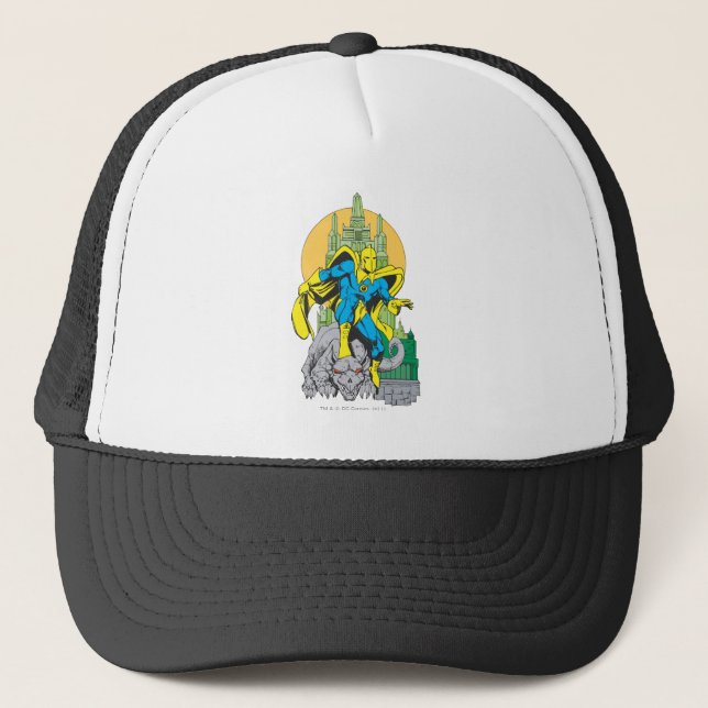 Gorra De Camionero Dr. Fate y Torre Invisible (Anverso)