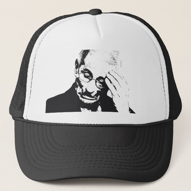 Gorra De Camionero Dr. Fauci Facepalm (Anverso)