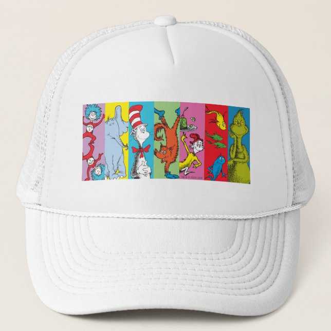 Gorra De Camionero Dr. Seuss | Sección de caracteres (Anverso)