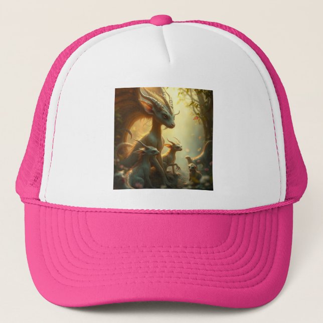 Gorra De Camionero „Drachenmutter im goldenen Wald“ (Anverso)