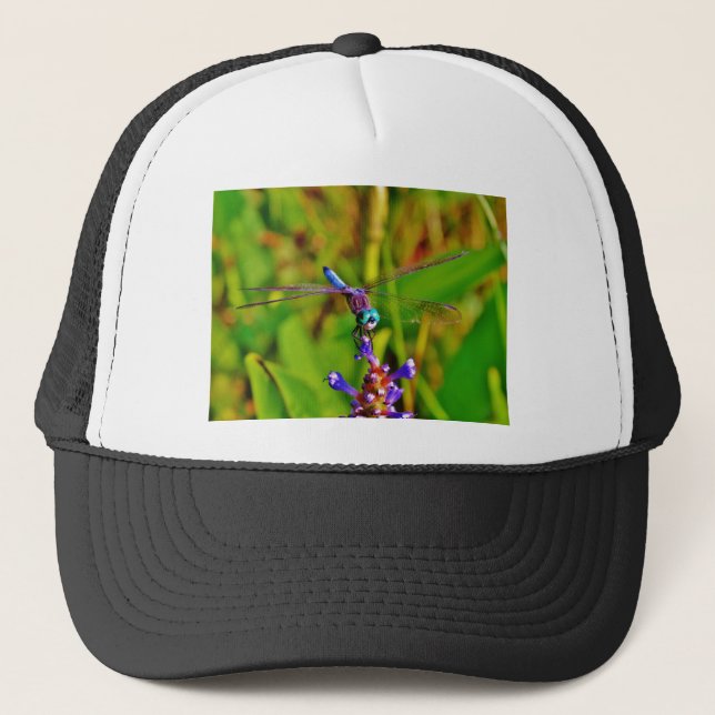 Gorra De Camionero Dragón arcoiris verde azulado (Anverso)