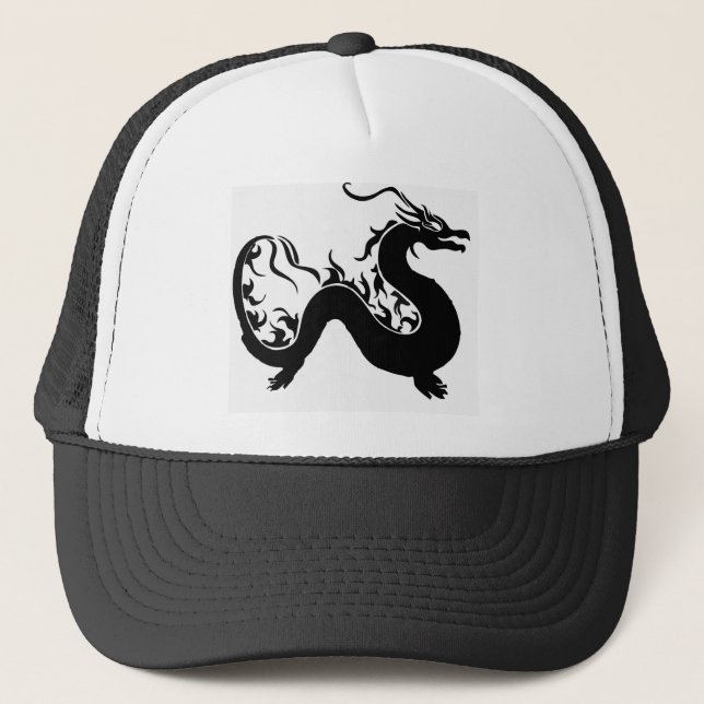 Gorra De Camionero Dragón asiático (Anverso)