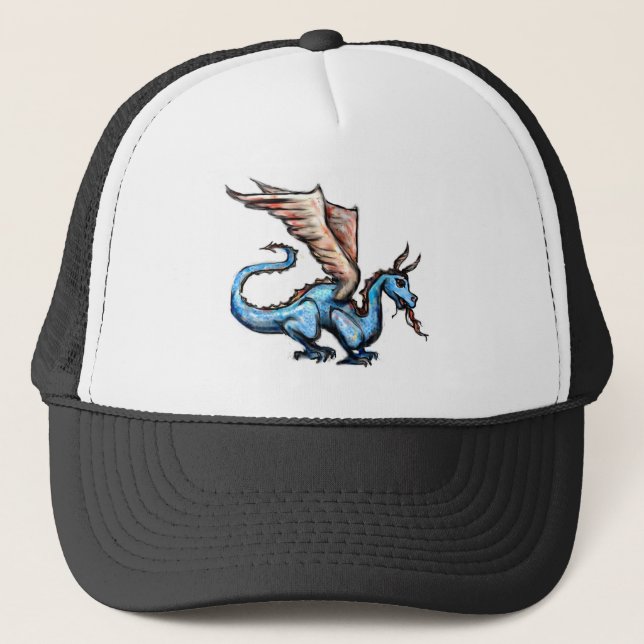 Gorra De Camionero dragón azul (Anverso)