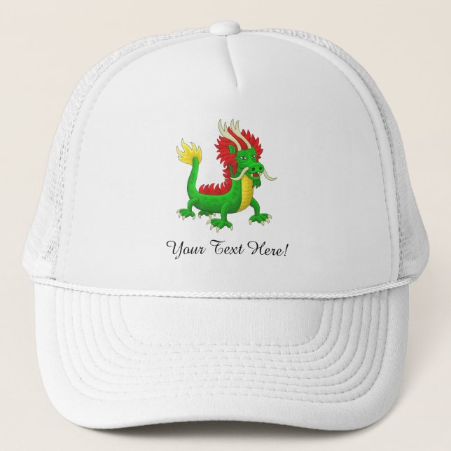 Gorra De Camionero Dragón Azur Chino Moderno (Anverso)