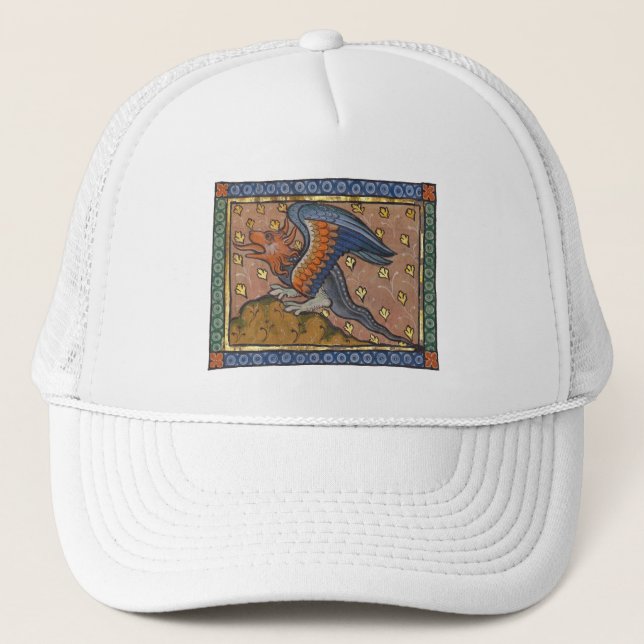 Gorra De Camionero Dragón Bestiario Medieval c. 1270 (Anverso)