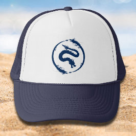 Gorra De Camionero Dragon Circle in dark Dark Blue