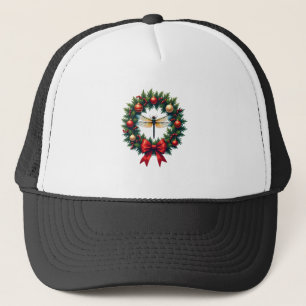 Gorra De Camionero Dragón Corona de Navidad