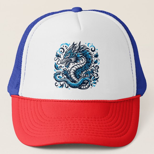 Gorra De Camionero "Dragón de llamas feroz" (Anverso)