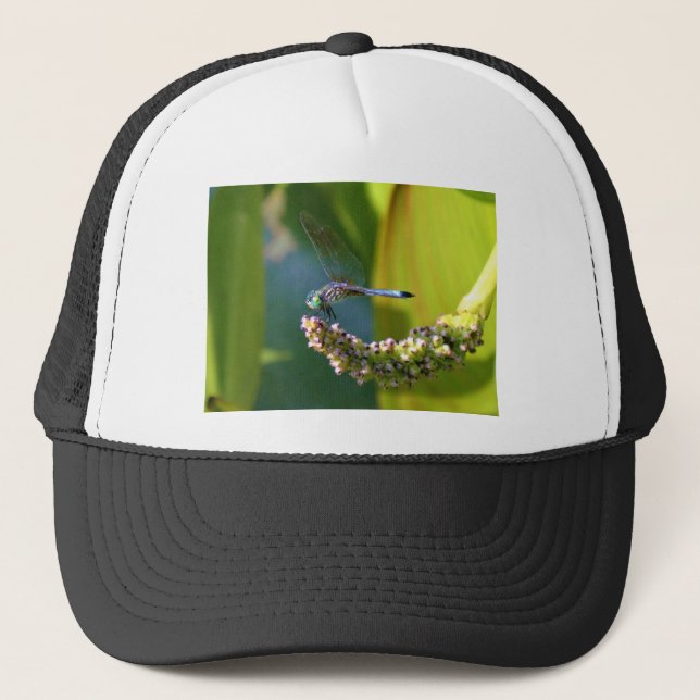 Gorra De Camionero Dragón de ojos verde azulados (Anverso)