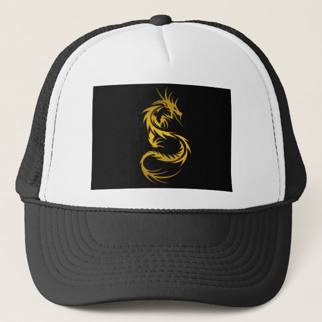 Gorra De Camionero Dragón de oro (Anverso)