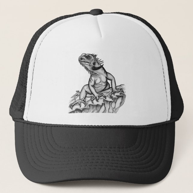 Gorra De Camionero Dragón en la roca (Anverso)
