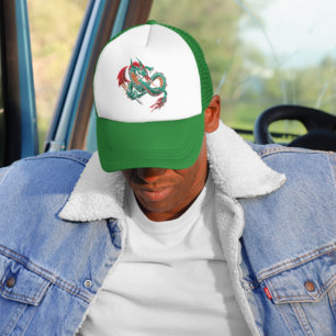 Gorra De Camionero Dragon Fly Verde Chino