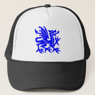 Gorra De Camionero Dragón heráldico 01 - Azul