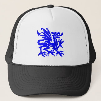 Gorra De Camionero Dragón heráldico 01 - Azul