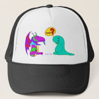 Gorra De Camionero ¿Dragón lindo Rawr del dinosaurio de Dinos del