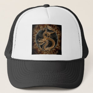 Gorra De Camionero Dragon Pentagram