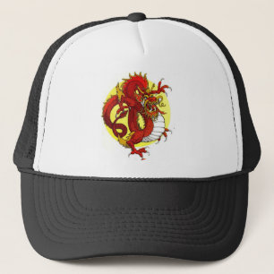 GORRA DE CAMIONERO DRAGÓN ROJO