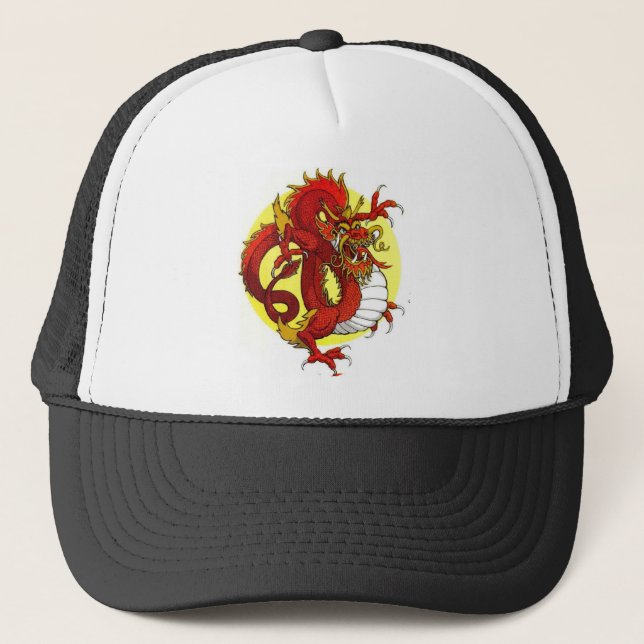 GORRA DE CAMIONERO DRAGÓN ROJO (Anverso)
