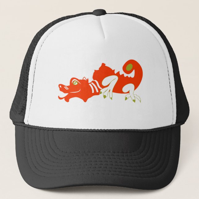 Gorra De Camionero Dragón rojo (Anverso)