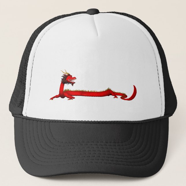 Gorra De Camionero Dragón Rojo (Anverso)