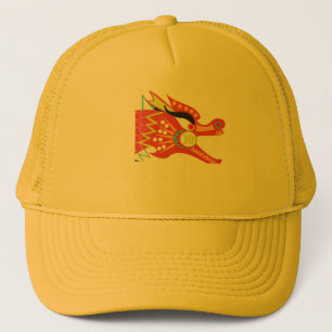 Gorra De Camionero Dragón rojo del año nuevo lunar chino 2024