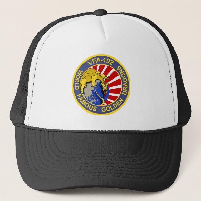 Gorra De Camionero Dragones de oro VFA-192 (Anverso)