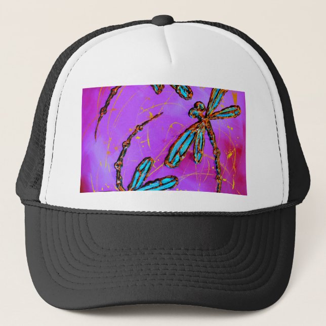 Gorra De Camionero Dragonfly Flit Electric Pink (Anverso)