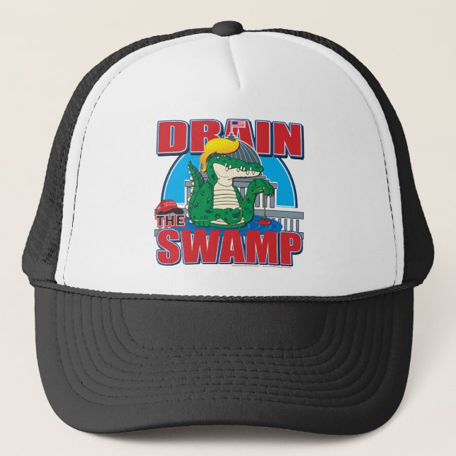 Gorra De Camionero Drain-The-Swamp (Anverso)