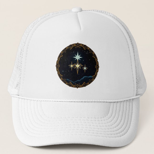 Gorra De Camionero „Drei Sterne – Lichtpfad am Himmel“ (Anverso)