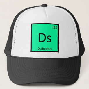 Gorra De Camionero Ds - Tabla Periódica De Química Diabetus Meme