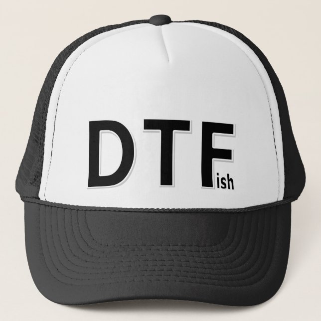 Gorra De Camionero DTFish - pesca divertida (Anverso)