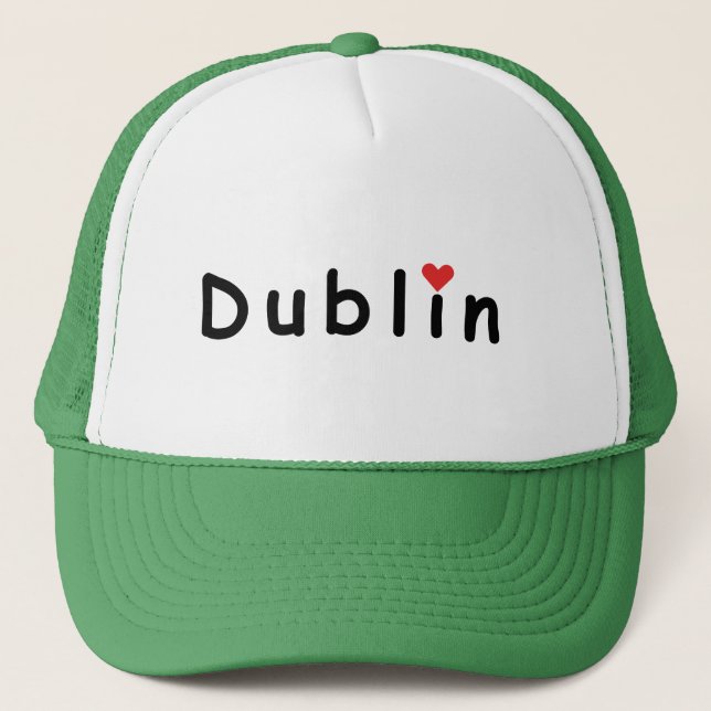 Gorra De Camionero Dublin Irlanda, amo Dublín (Anverso)
