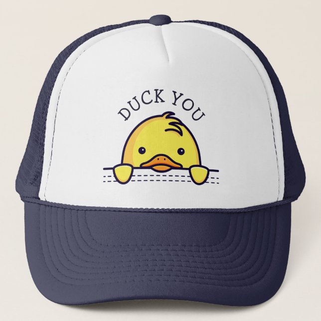Gorra De Camionero Duck You Pun (Anverso)