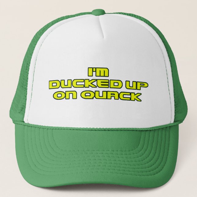 Gorra De Camionero ducked para arriba en curandero (Anverso)
