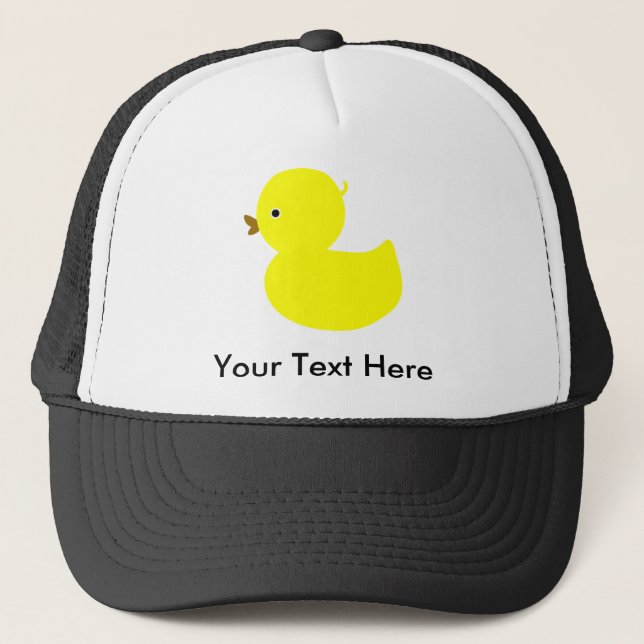 Gorra De Camionero Ducky de goma amarillo (Anverso)