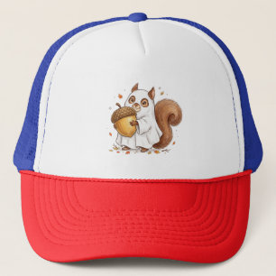 Gorra De Camionero Dulce Ardilla Fantasma de Halloween Favor Personal
