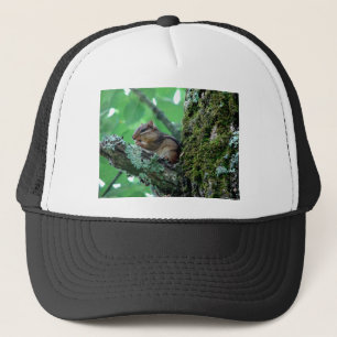 Gorra De Camionero Dulce Chipmunk en ropa de árbol y regalos