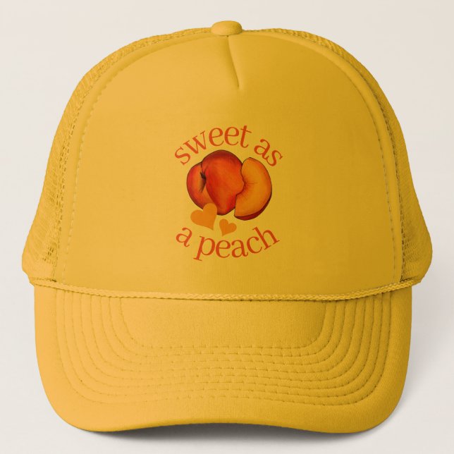 Gorra De Camionero Dulce como una madriguera de melocotón Georgia eng (Anverso)