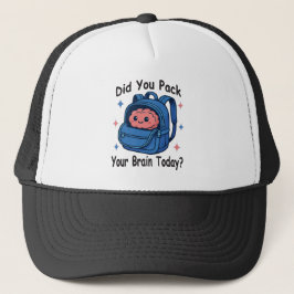 Gorra De Camionero Dulce “¿Empacaste tu Cerebro Hoy?” Juego de Palabr