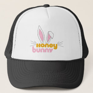 Gorra De Camionero Dulce Feliz Hunny Bunny Honey Rabbit Art